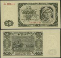 50 złotych 1.07.1948, seria EL, numeracja 384255