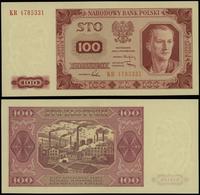 100 złotych 1.07.1948, seria KR, numeracja 47853
