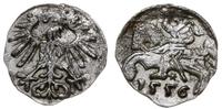 denar 1556, Wilno, nieznaczna wada blachy, bardz