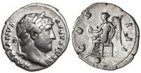denar 125-128, Rzym, Aw: Głowa cesarza w wieńcu 