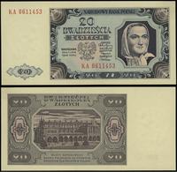 20 złotych 1.07.1948, seria KA, numeracja 061145