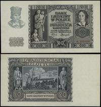 20 złotych 1.03.1940, seria K, numeracja 2701439