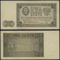 2 złote 1.07.1948, seria BT, numeracja 9275536, 