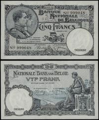 Belgia, 5 franków, 06.04.1938