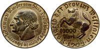 10.000 marek 1923, 44.5 mm, miedź złocona, patyn
