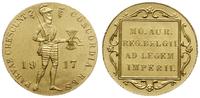 dukat 1917, Utrecht, złoto 3.49 g, wyczyszczony,