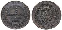 5 centesimi 1826, patyna, KM C100.1