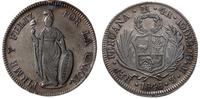 4 reale 1848, Lima, srebro próby '903', 13.54 g,