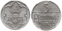 5 fenigów 1923, Berlin, moneta w pudełku firmy P