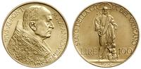 100 lirów 1929, Rzym, złoto próby '900', 8.81 g,