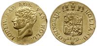 dukat 1809, Utrecht, złoto 3.50 g, bardzo ładny,
