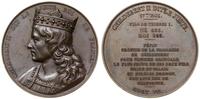 Francja, medal z serii władcy Francji - Childebert II, 1840