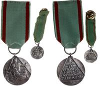 Polska, medal Za Ofiarność i Odwagę wraz z miniaturą