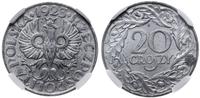 20 groszy 1923, Warszawa, nikiel, piękna moneta 