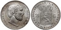 2 1/2 guldena  1872, piękna, Dav. 236, KM 82