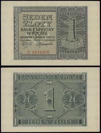 1 złoty 1.03.1940, seria C, numeracja 0278308, p