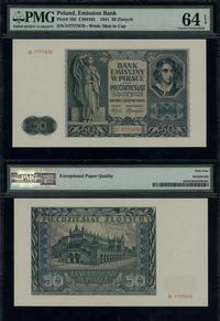 50 złotych 1.08.1941, seria D, numeracja 7777870