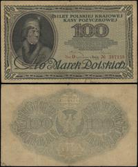100 marek polskich 15.02.1919, znak wodny “plast
