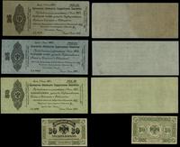 zestaw: 2 x 25 rubli, 1 x 50 rubli (1919), 30 ko