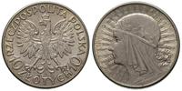 10 złotych 1932, bez znaku mennicy, bardzo ładni