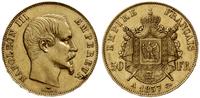 50 franków  1857 A, Paryż, złoto 16.03 g, Fr.571