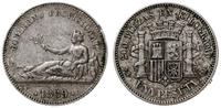 1 peseta 1869, Madryt, Cayon 17422
