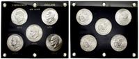 Stany Zjednoczone Ameryki (USA), zestaw monet z prezydentem Eisenhowerem, 5 x 1 dolar, 1971 S, 1972 S, 1973 S, 1974 S, 1976 S