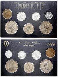 Polska, zestaw rocznikowy monet obiegowych, 1989