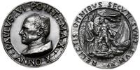 medal annualny 1973, Aw: Popiersie papieża w lew