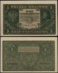 5 marek polskich 23.08.1919, seria II-DA, numera