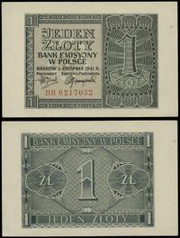 1 złoty 1.08.1941, seria BB, numeracja 0217032, 