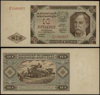 10 złotych 1.07.1948, seria C, numeracja 1464687