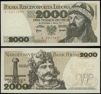 2.000 złotych 1.07.1977, seria A, numeracja 3311