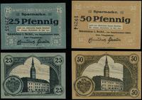 zestaw: 25 i 50 fenigów wrzesień 1920, łącznie 2