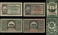 zestaw 3 bonów:, 25 i 50 fenigów 25.02.1920 oraz