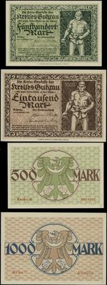 zestaw: 500 marek i 1.000 marek 20.10.1922, łącz