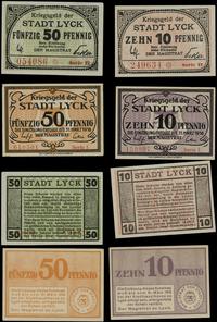 zestaw 4 bonów:, 10 i 50 fenigów 31.03.1918 i 10