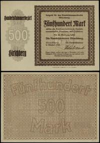 500 marek 6.10.1922, zagniecenia papieru górnego