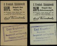 zestaw: 25 i 50 fenigów bez daty (1920), łącznie