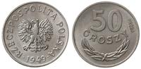 50 groszy 1949, Warszawa, PRÓBA NIKIEL, nikiel, 