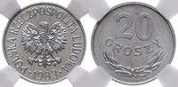 20 groszy 1983, Warszawa, wyśmienita moneta w pu