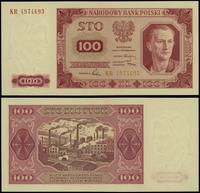 100 złotych 1.07.1948, seria KR, numeracja 49746