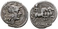 denar 130 pne, Rzym, Aw: Głowa Romy w hełmie w p