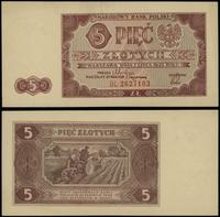 5 złotych 1.07.1948, seria BL, numeracja 2627103