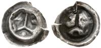 brakteat guziczkowy XIII-XIV w., strzała na szer