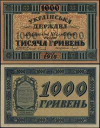 1.000 hrywien 1918, seria A, numeracja 0879623, 