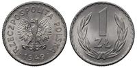 1 złoty 1949, Warszawa, aluminium, wyśmienity st