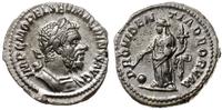 denar 217-218, Rzym, Aw: Popiersie cesarza w wie