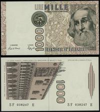 1.000 lirów 6.01.1982, seria SF-E, numeracja 038