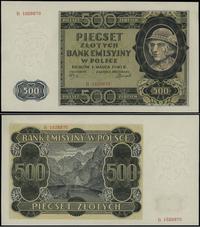 500 złotych 1.03.1940, seria B, numeracja 152887